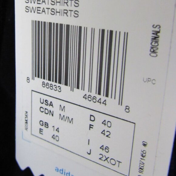 Adidas Women Hoodie, Sz.M,Cotton. White/Black,SweatShirts - Picture 4 of 7